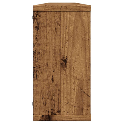 Nástěnné Obdélníkové Police 4 Ks Old Wood Kompozit Staré Dřevo