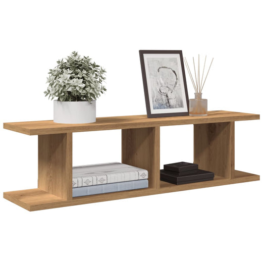 Nástěnné Police 2 Ks Kompozitní Dřevo Dub Artisan