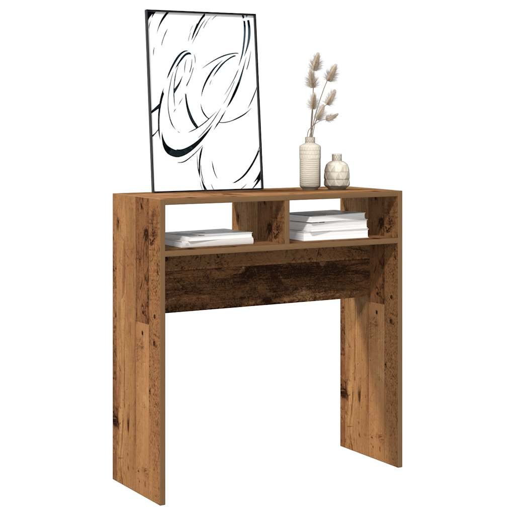 Konzolový Stolek Old Wood 78 X 30 X 80 Cm Kompozitní Dřevo