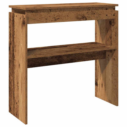 Konzolový Stolek Old Wood 80 X 30 X 80 Cm Kompozitní Dřevo