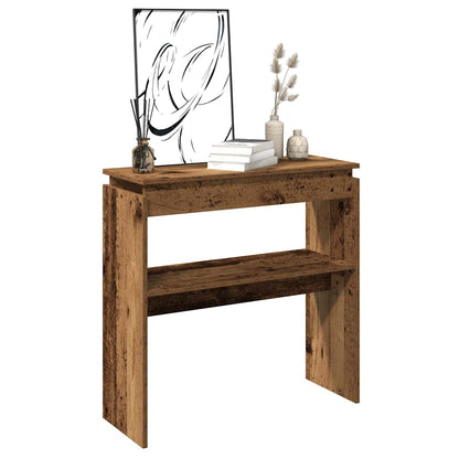 Konzolový Stolek Old Wood 80 X 30 X 80 Cm Kompozitní Dřevo