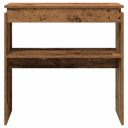 Konzolový Stolek Old Wood 80 X 30 X 80 Cm Kompozitní Dřevo