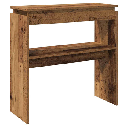 Konzolový Stolek Old Wood 80 X 30 X 80 Cm Kompozitní Dřevo