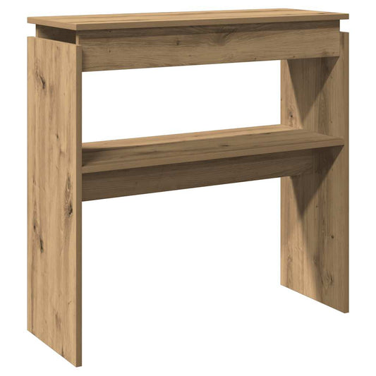 Konzolový Stolek Dub Artisan 80 X 30 X 80 Cm Kompozitní Dřevo