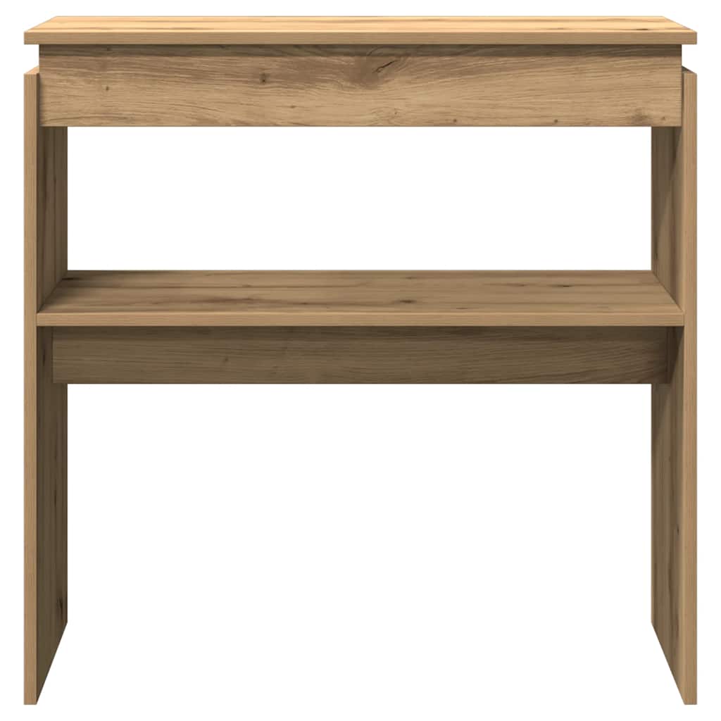 Konzolový Stolek Dub Artisan 80 X 30 X 80 Cm Kompozitní Dřevo