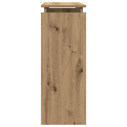 Konzolový Stolek Dub Artisan 80 X 30 X 80 Cm Kompozitní Dřevo