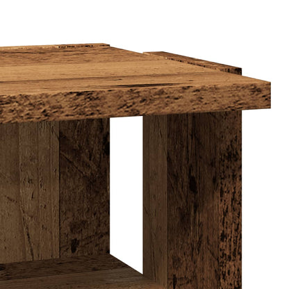 Botníky 2 Ks Old Wood 28 X 27 X 102 Cm Kompozitní Dřevo