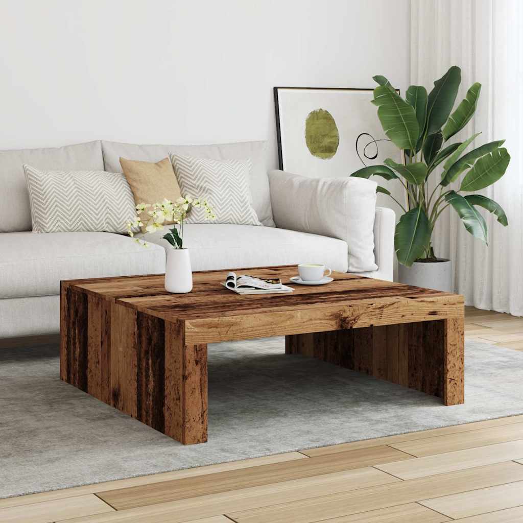 Konferenční Stolek Old Wood 100 X 100 X 35 Cm Kompozitní Dřevo