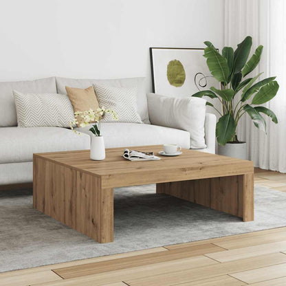 Konferenční Stolek Dub Artisan 100X100X35 Cm Kompozitní Dřevo