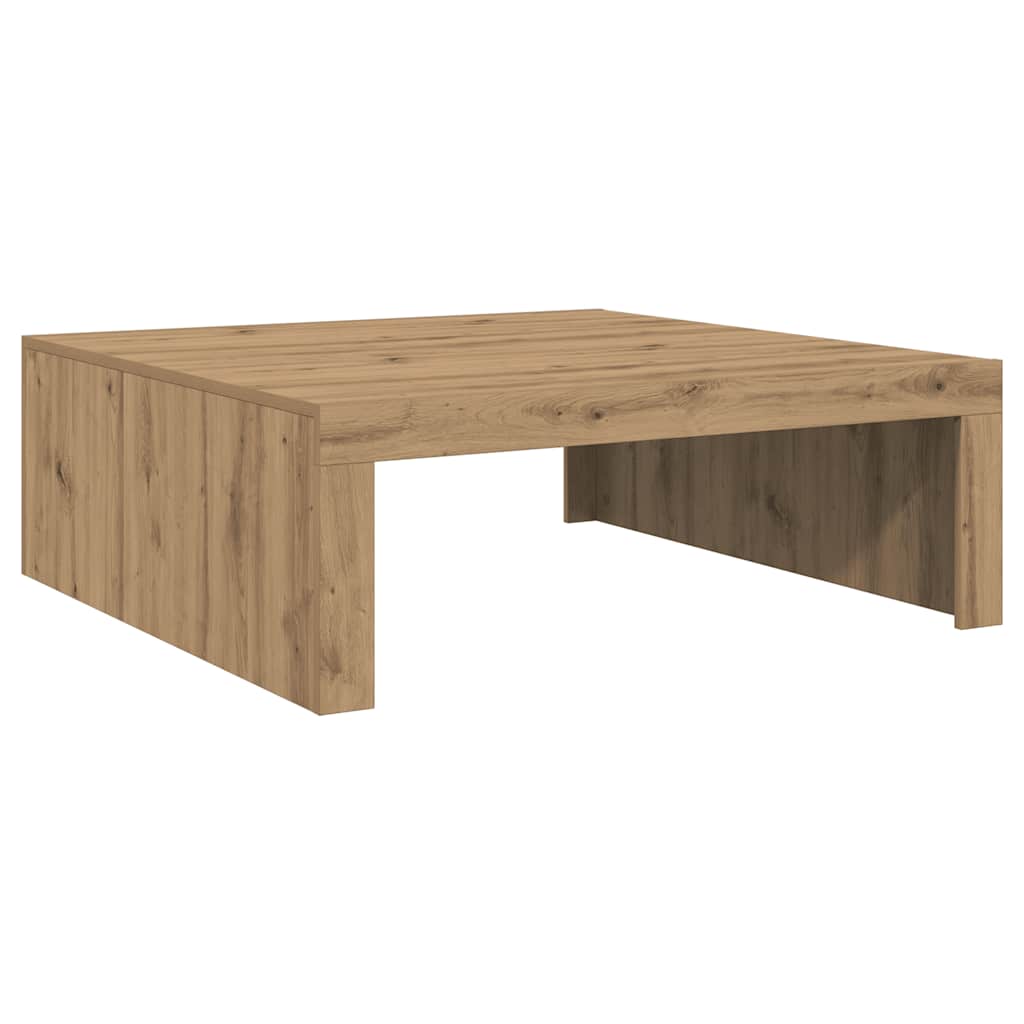 Konferenční Stolek Dub Artisan 100X100X35 Cm Kompozitní Dřevo