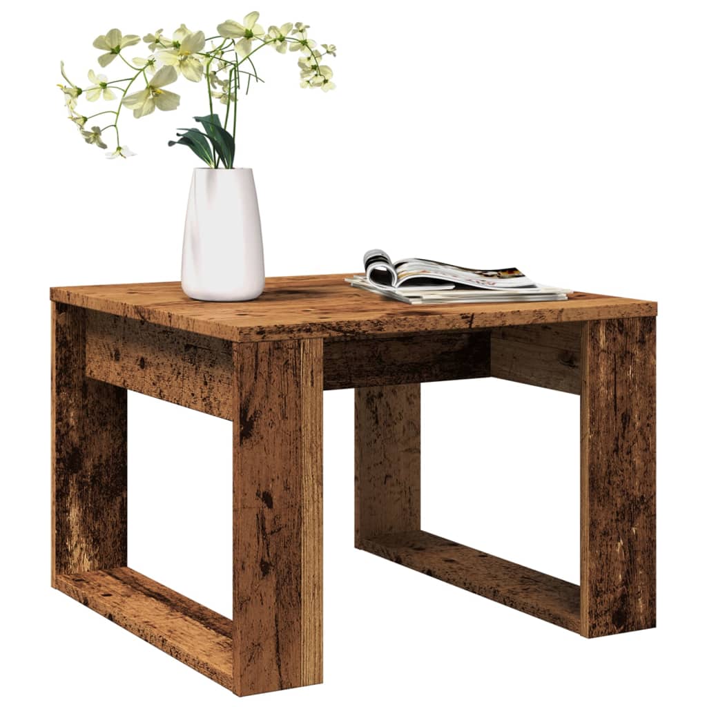 Konferenční Stolek Šedý Sonoma 100X100X35 Cm Kompozitní Dřevo