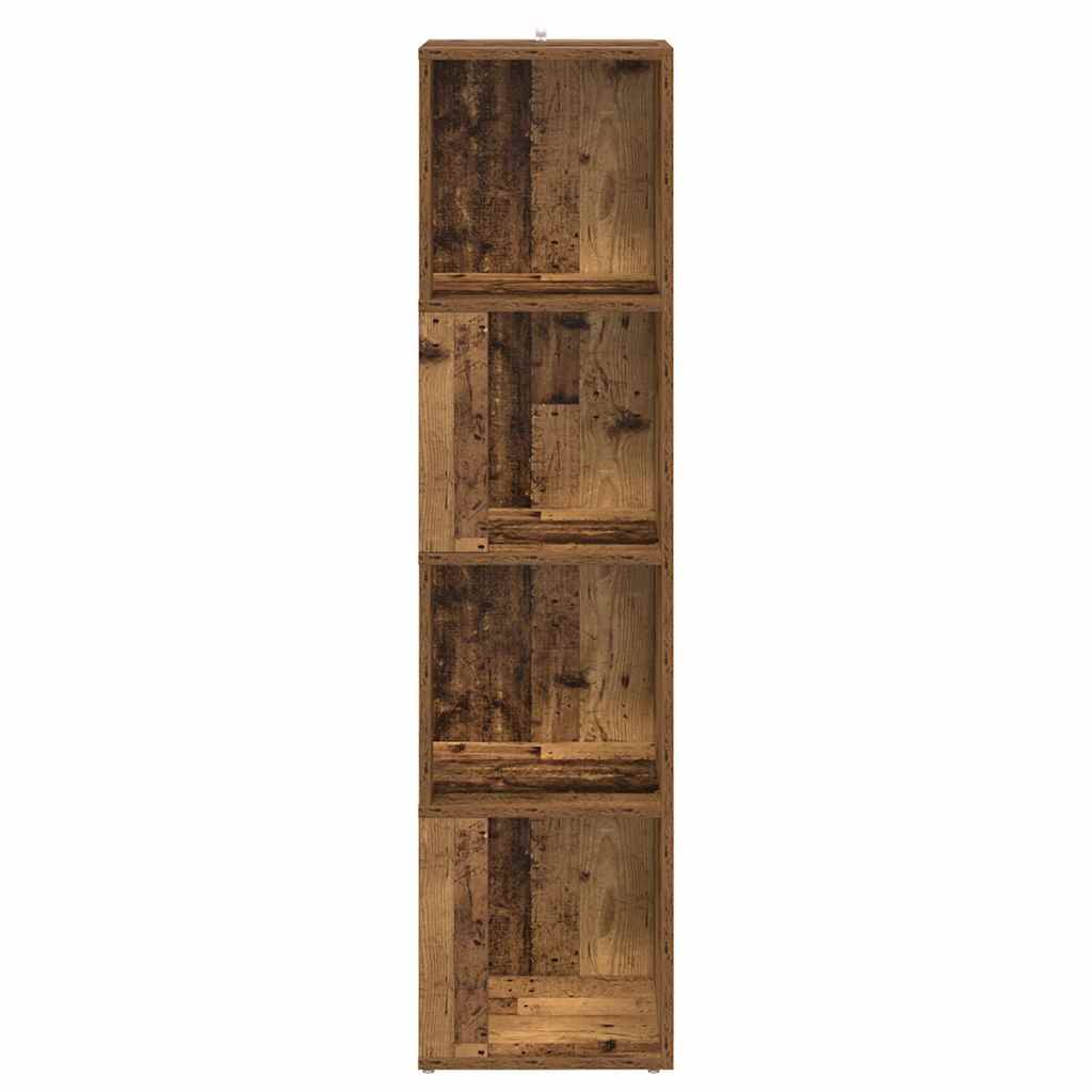 Rohová Skříňka Old Wood 33 X 33 X 132 Cm Kompozitní Dřevo