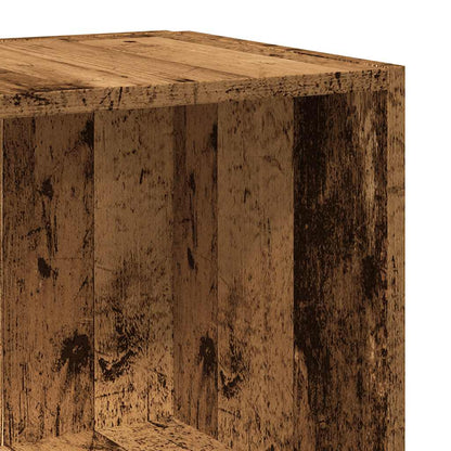 Rohová Skříňka Old Wood 33 X 33 X 132 Cm Kompozitní Dřevo