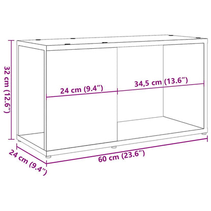 Tv Stolek Old Wood 60 X 24 X 32 Cm Kompozitní Dřevo