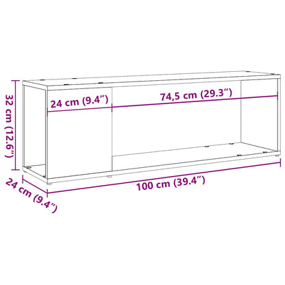 Tv Stolek Dub Artisan 100 X 24 X 32 Cm Kompozitní Dřevo