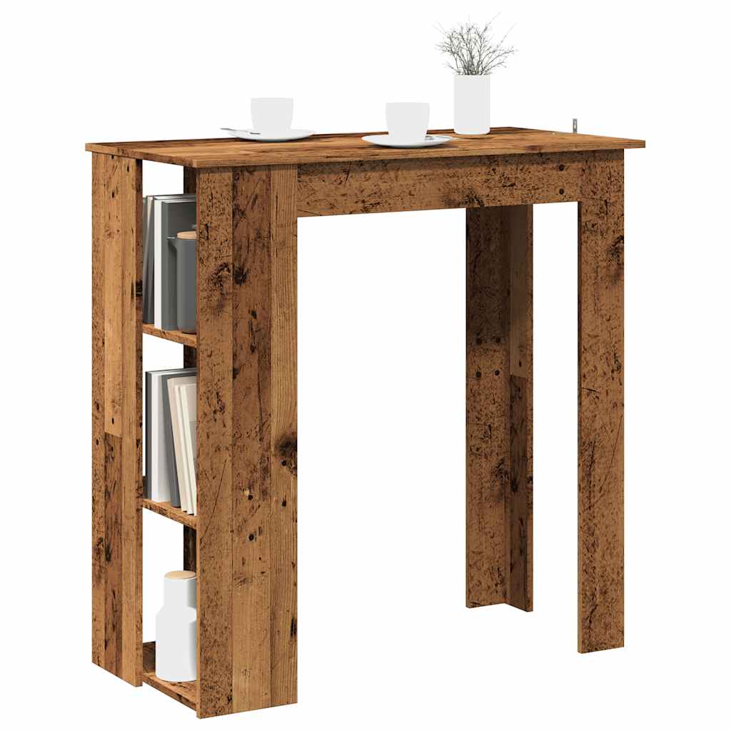 Barový Stůl S Regálem 102 X 50 X 103,5 Cm Kompozit