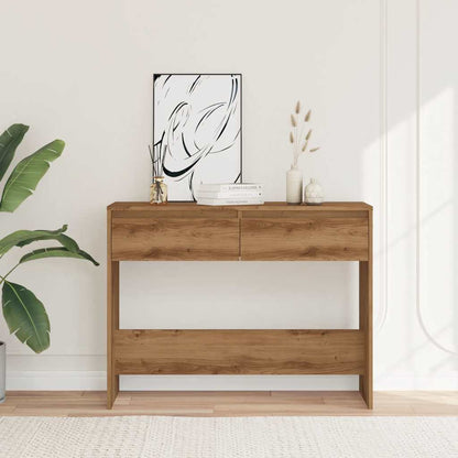 Konzolový Stolek Dub Artisan 100X35X76,5 Cm Kompozitní Dřevo