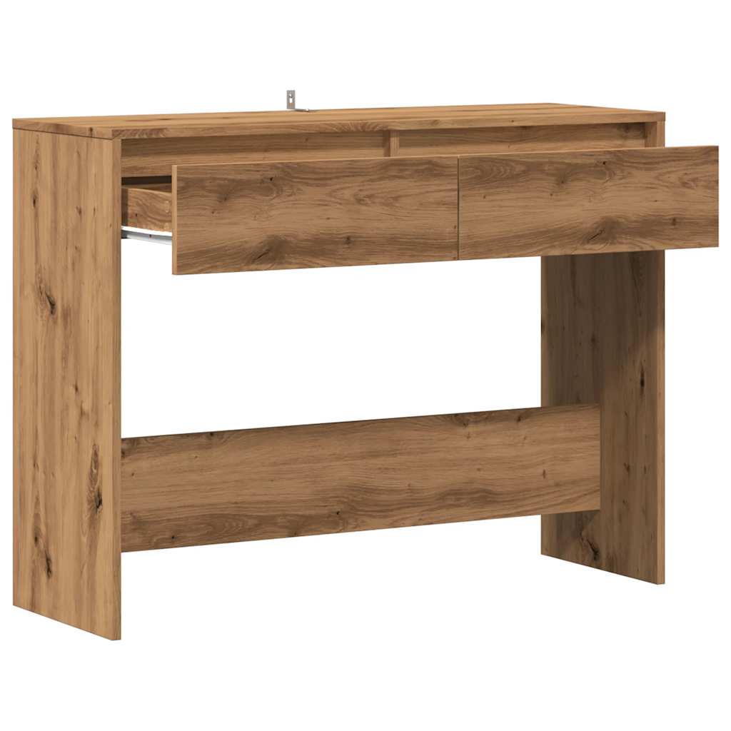 Konzolový Stolek Dub Artisan 100X35X76,5 Cm Kompozitní Dřevo