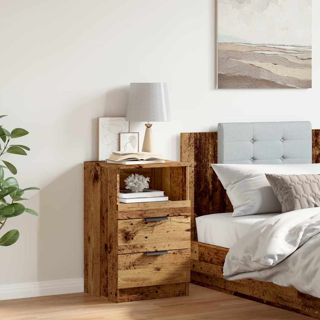 Noční Stolek Old Wood 40 X 36 X 65 Cm Kompozitní Dřevo