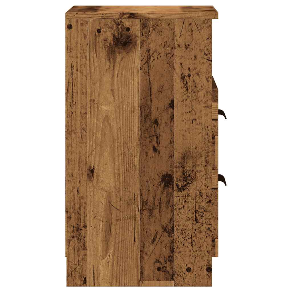 Noční Stolek Old Wood 40 X 36 X 65 Cm Kompozitní Dřevo