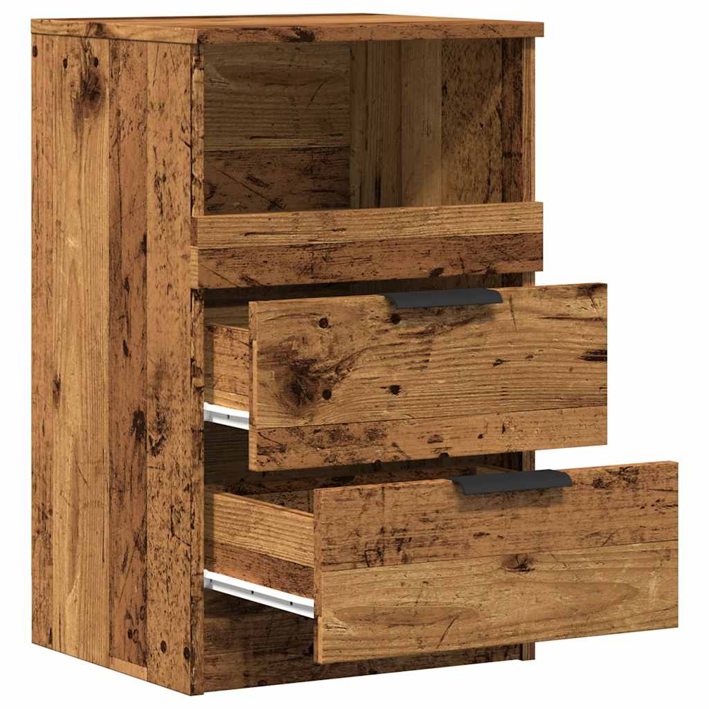 Noční Stolek Old Wood 40 X 36 X 65 Cm Kompozitní Dřevo
