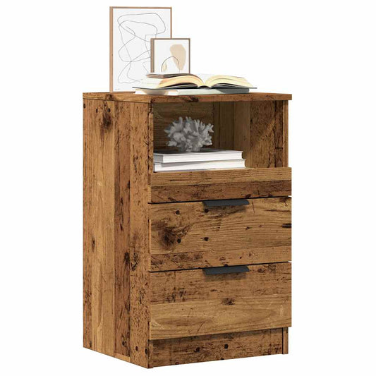 Noční Stolek Old Wood 40 X 36 X 65 Cm Kompozitní Dřevo