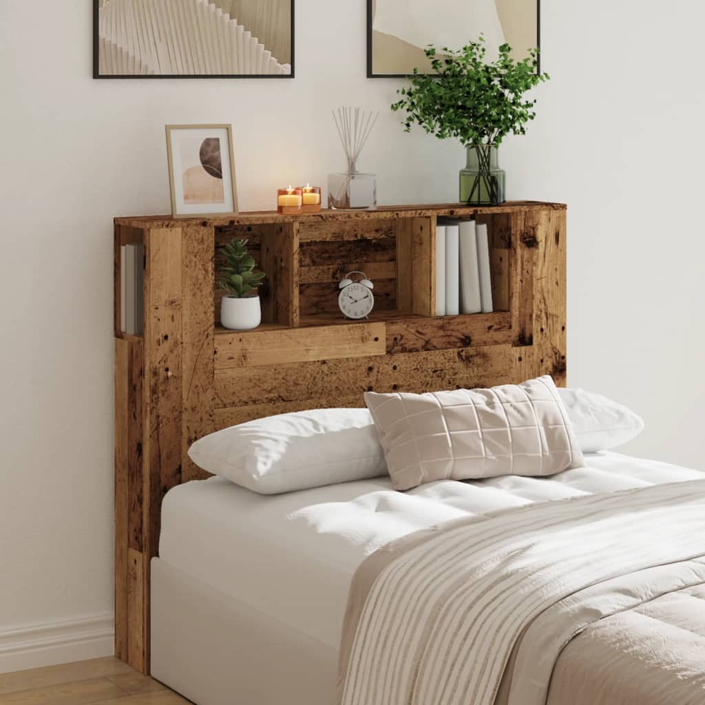 Čelo Postele S Úložným Prostorem Old Wood 120 X 19 X 104,5 Cm