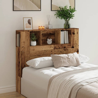 Čelo Postele S Úložným Prostorem Old Wood 120 X 19 X 104,5 Cm