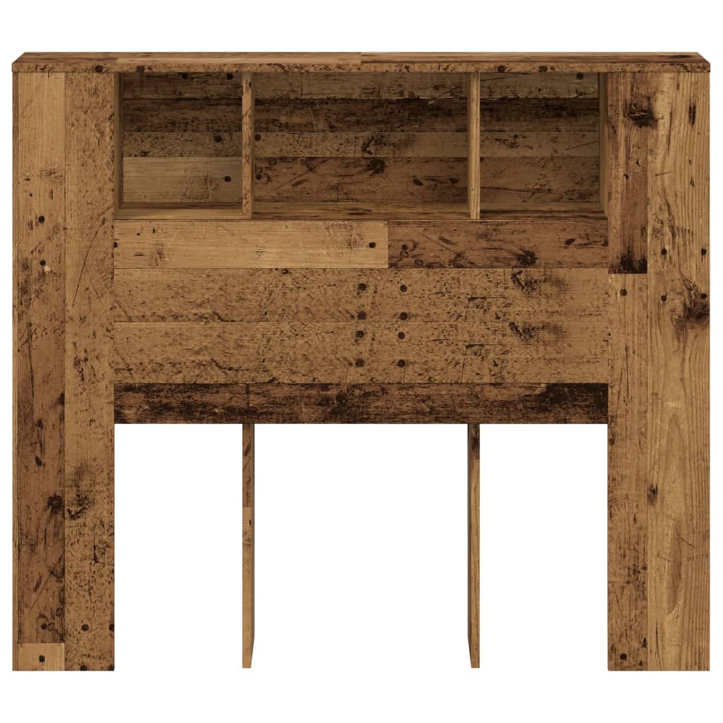 Čelo Postele S Úložným Prostorem Old Wood 120 X 19 X 104,5 Cm