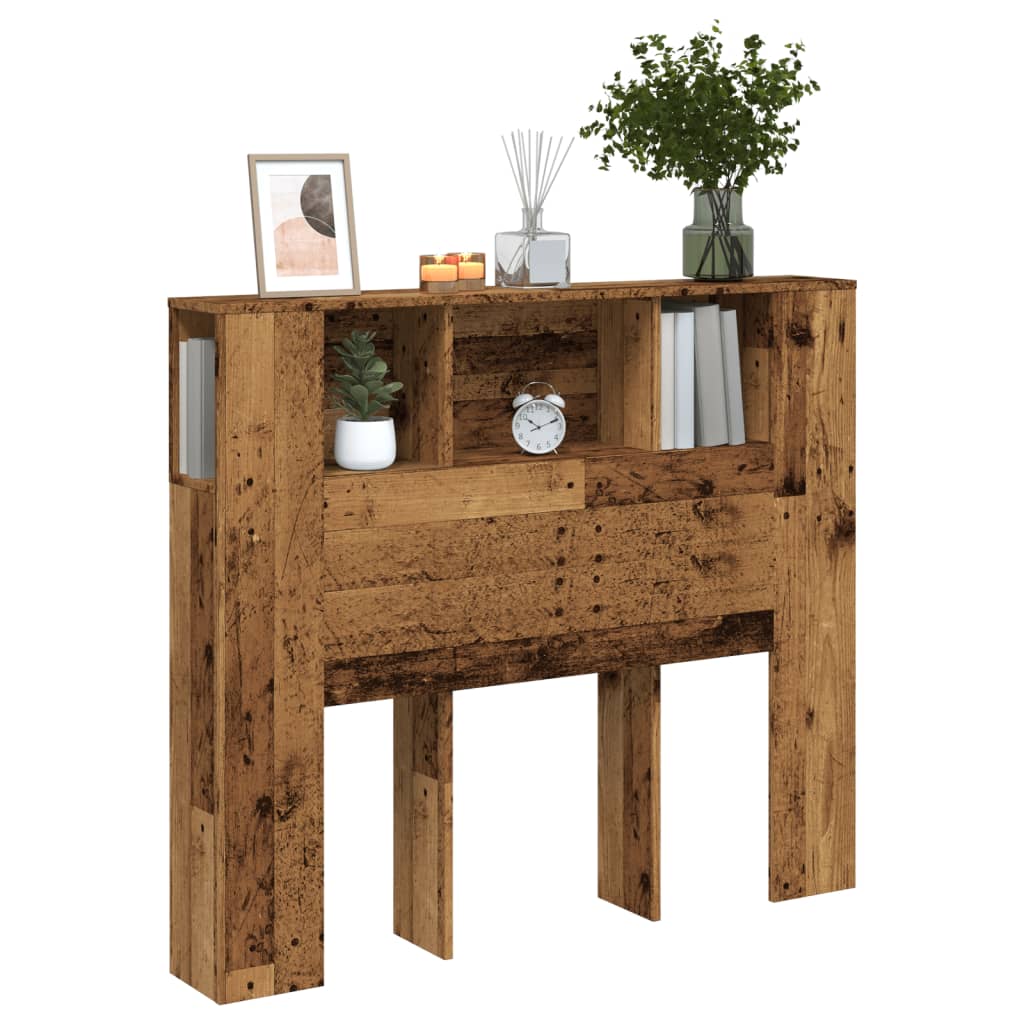 Čelo Postele S Úložným Prostorem Old Wood 120 X 19 X 104,5 Cm