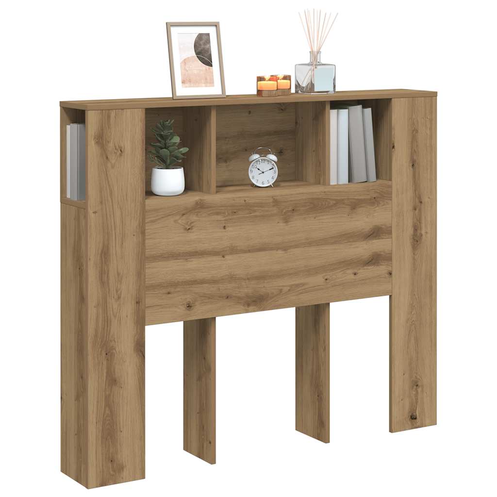 Čelo Postele S Úložným Prostorem Dub Artisan 120X19X104,5 Cm