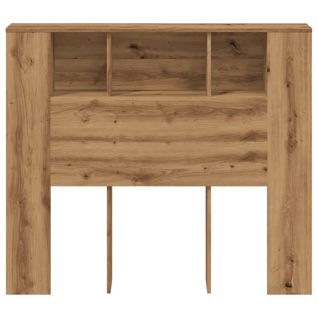 Čelo Postele S Úložným Prostorem Dub Artisan 120X19X104,5 Cm