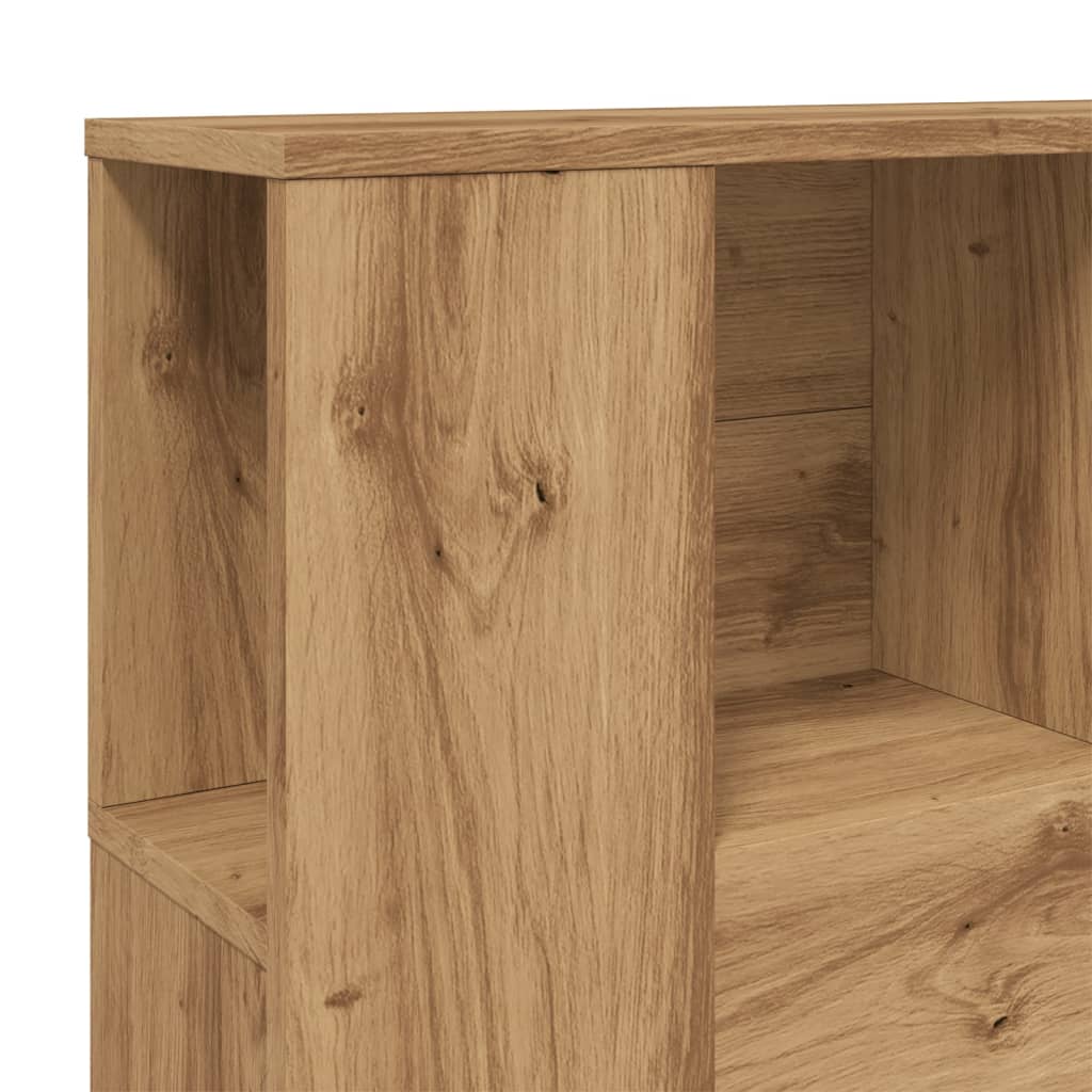 Čelo Postele S Úložným Prostorem Dub Artisan 120X19X104,5 Cm