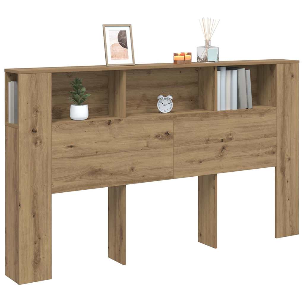 Čelo Postele S Úložným Prostorem Dub Artisan 180X18,5X102,5 Cm