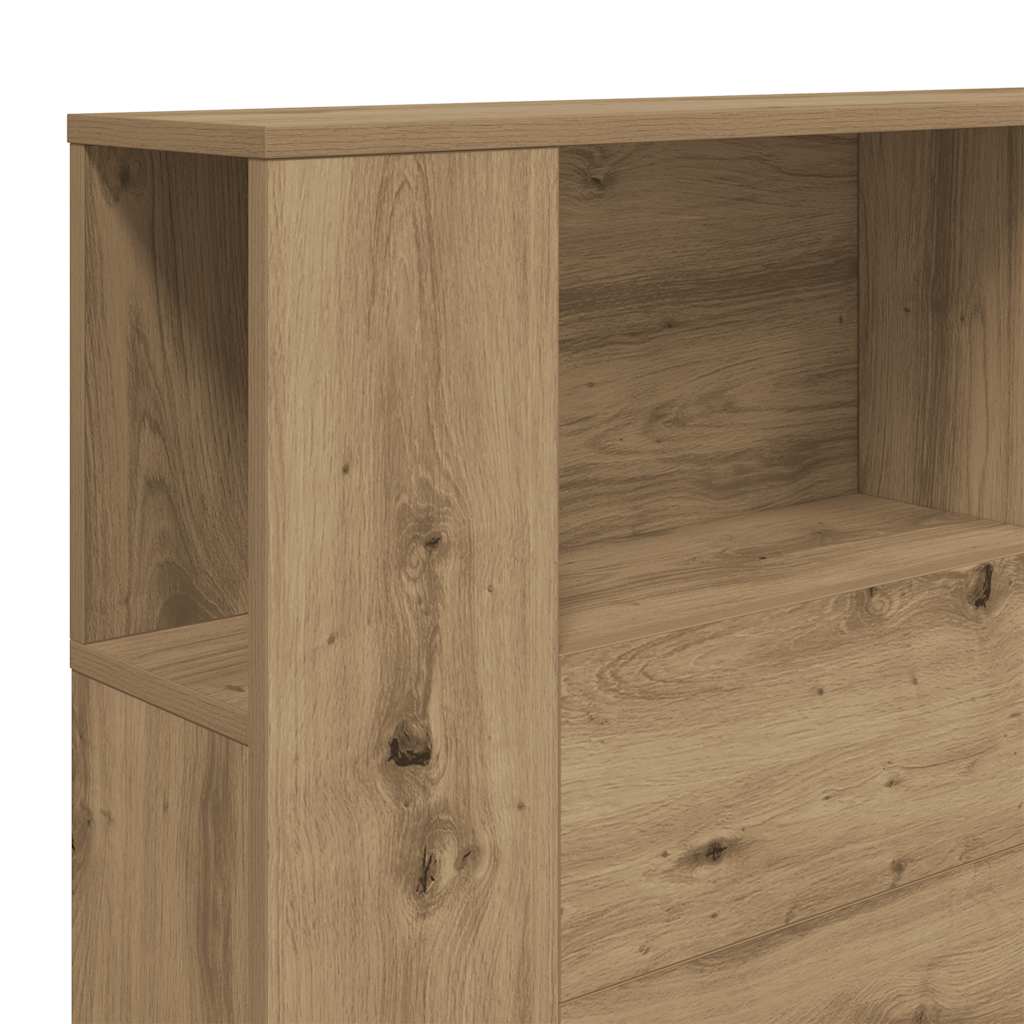Čelo Postele S Úložným Prostorem Dub Artisan 180X18,5X102,5 Cm