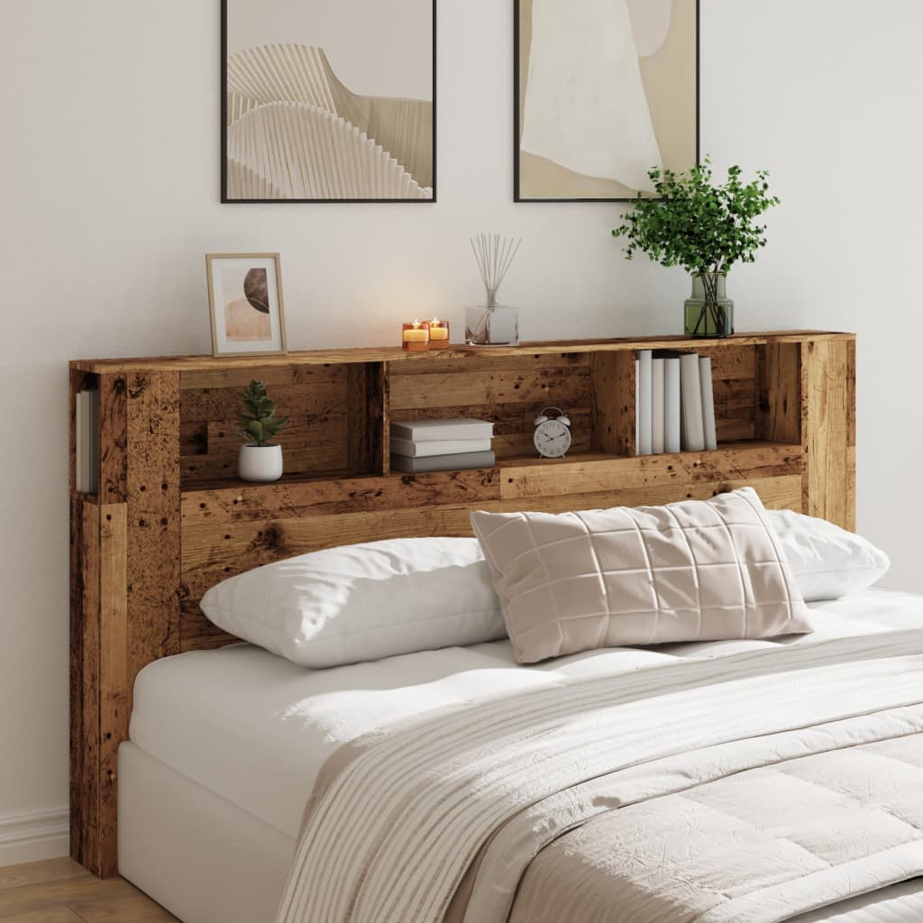 Čelo Postele S Úložným Prostorem Old Wood 200X18,5X102,5 Cm