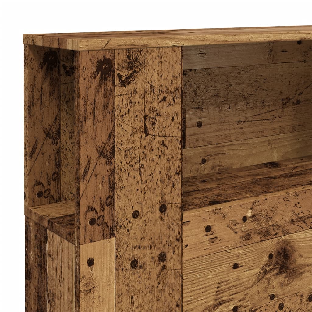 Čelo Postele S Úložným Prostorem Old Wood 200X18,5X102,5 Cm