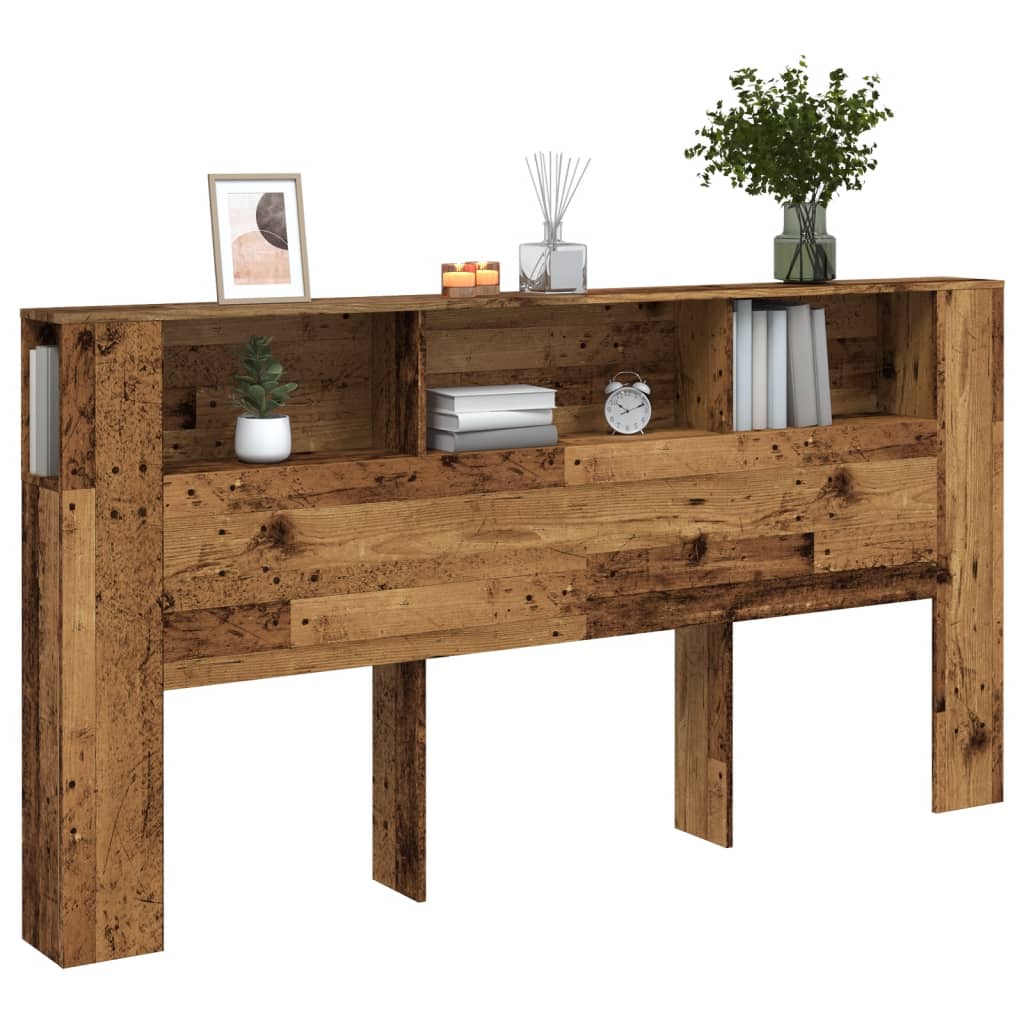Čelo Postele S Úložným Prostorem Old Wood 200X18,5X102,5 Cm