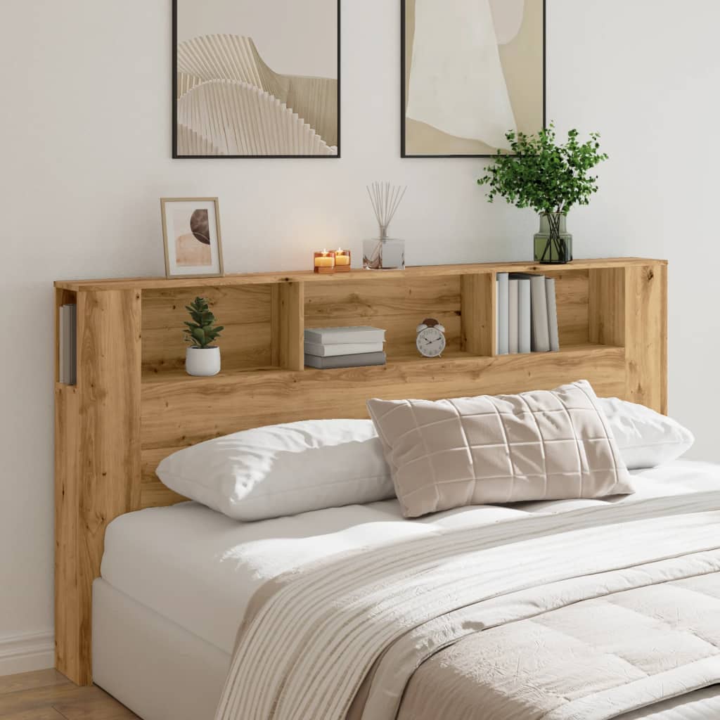 Čelo Postele S Úložným Prostorem Dub Artisan 200X18,5X102,5 Cm