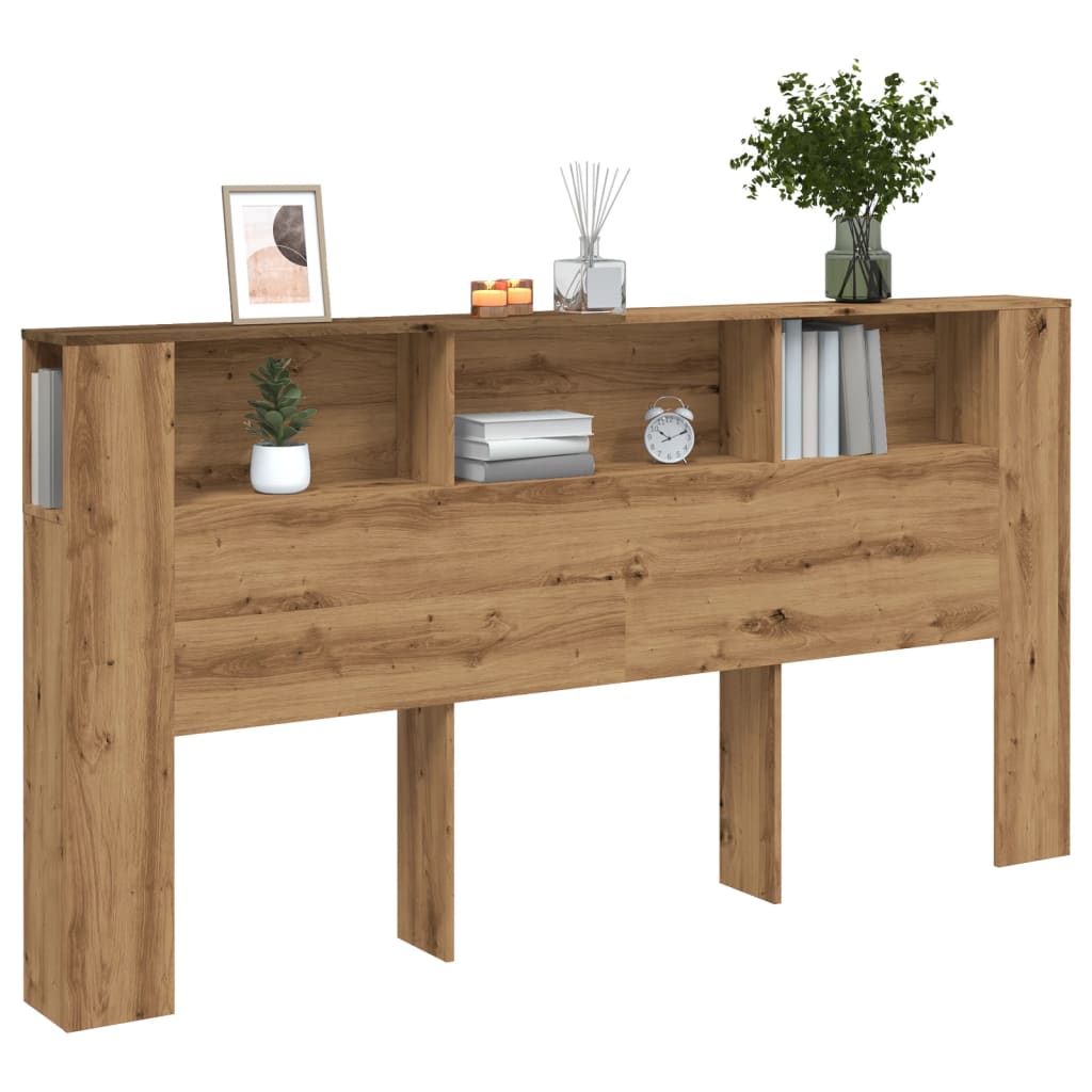 Čelo Postele S Úložným Prostorem Dub Artisan 200X18,5X102,5 Cm