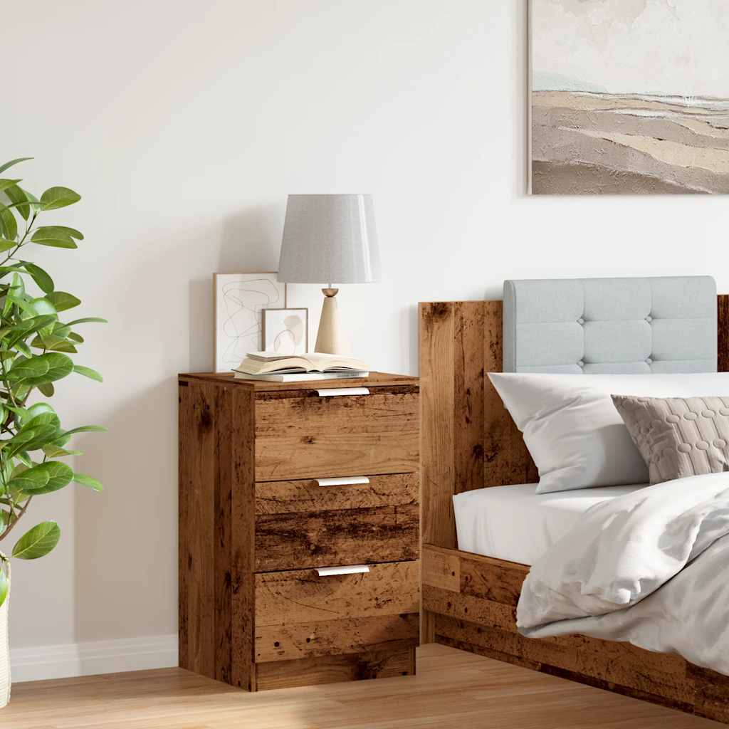 Noční Stolek Old Wood 40 X 36 X 65 Cm Kompozitní Dřevo