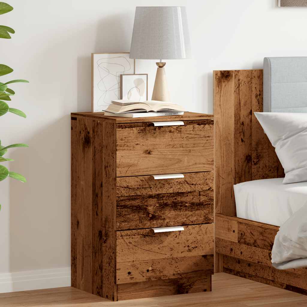 Noční Stolek Old Wood 40 X 36 X 65 Cm Kompozitní Dřevo