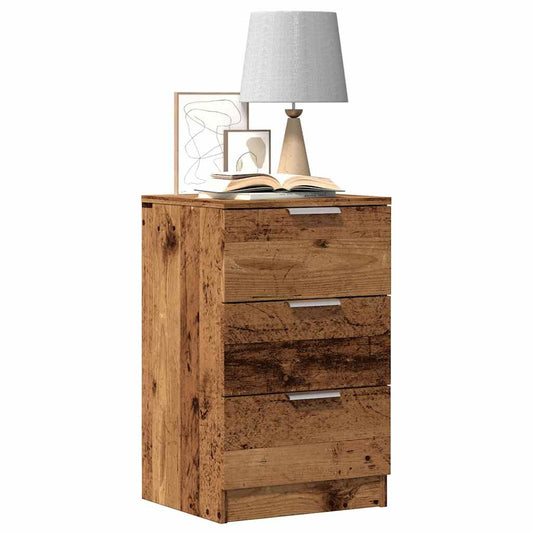 Noční Stolek Old Wood 40 X 36 X 65 Cm Kompozitní Dřevo