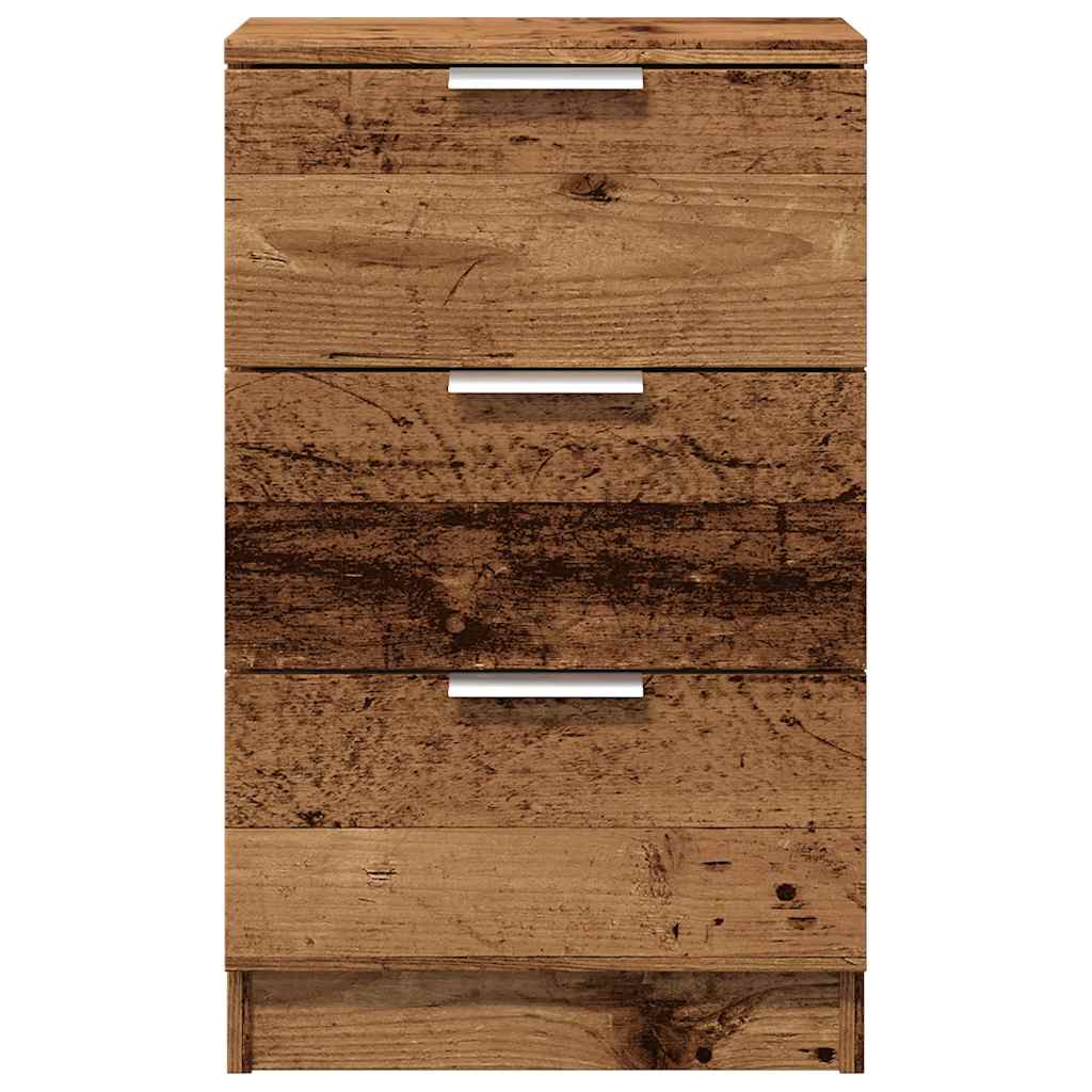 Noční Stolky 2 Ks Old Wood 40 X 36 X 65 Cm Kompozitní Dřevo