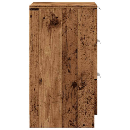 Noční Stolky 2 Ks Old Wood 40 X 36 X 65 Cm Kompozitní Dřevo