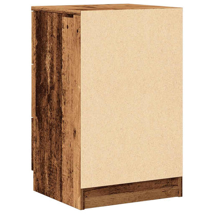 Noční Stolky 2 Ks Old Wood 40 X 36 X 65 Cm Kompozitní Dřevo