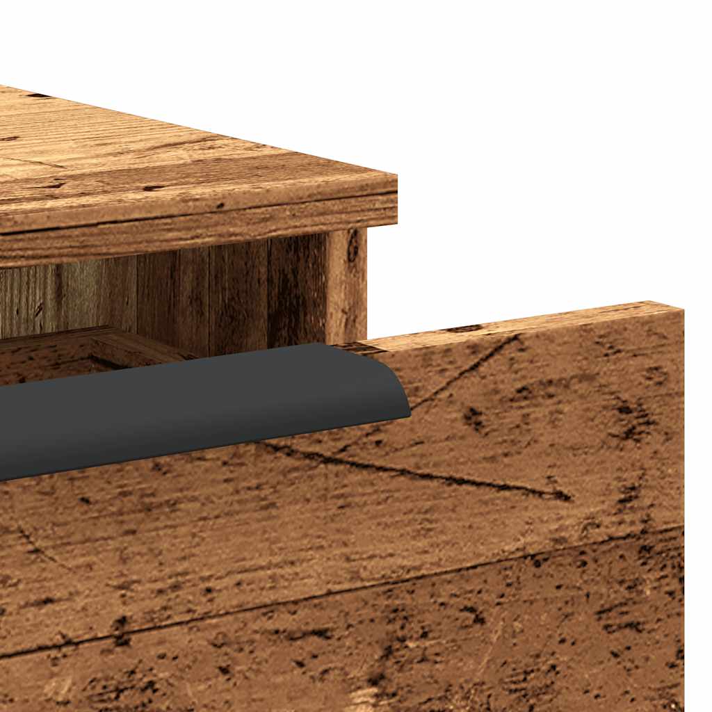 Nástěnná Skříňka Starého Dřeva 102X30X20 Cm Kompozitní Dřevo