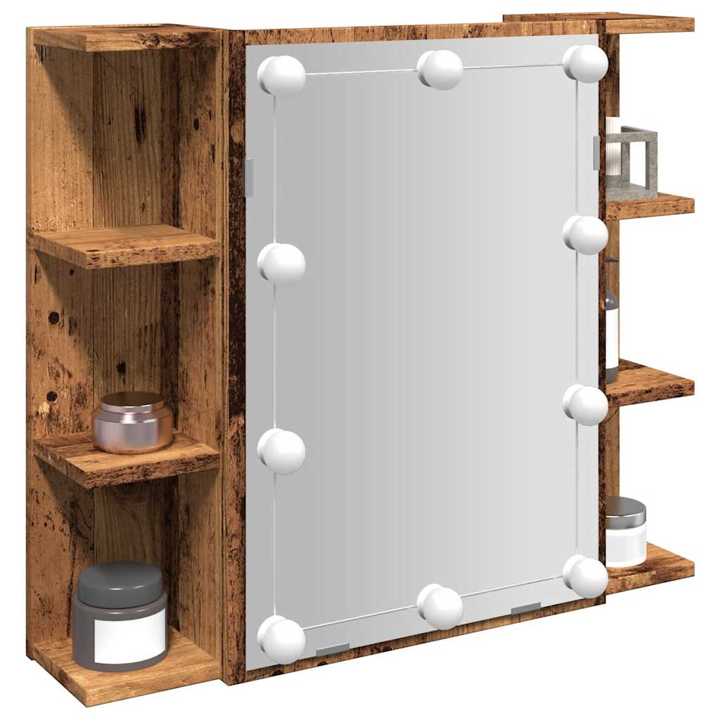 Zrcadlová Skříňka S Led 70 X 16,5 X 60 Cm