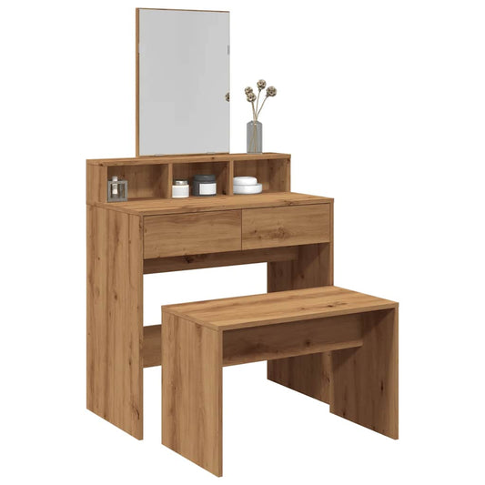 Stolička K Toaletnímu Stolku Dub Artisan 70X35X45 Cm Kompozit