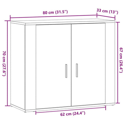 Příborník Artisan 80 X 33 X 70 Cm Kompozitní Dřevo